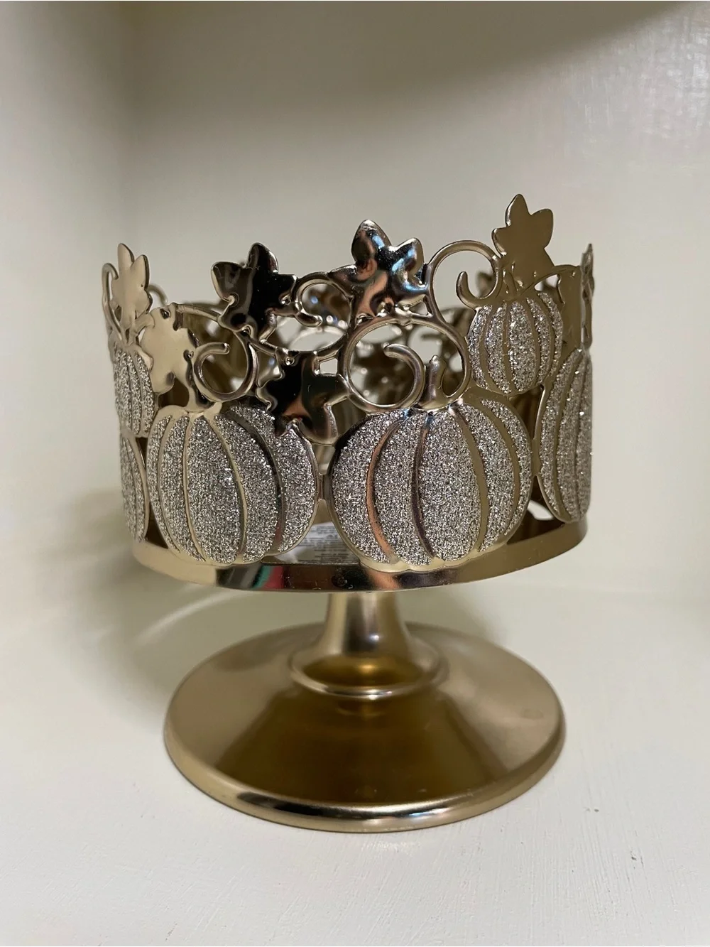 Fall BBW Glitter Pumpkins Candle Holder